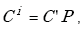 Equation A-2. C superscript i is equal to the product of C prime times P.