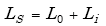 Equation A-40. Capital L subscript capital S is equal to capital L nought plus capital L subscript I.