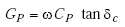 Equation A-43. Capital G subscript P is equal to the product of omega, capital C subscript capital P, and tangent of delta subscript C. 