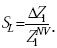 Equation E-14. Capital S subscript Capital L is equal to the quotient of Delta Capital Z subscript 1 divided by Capital Z subscript 1 superscript capital N capital V.
