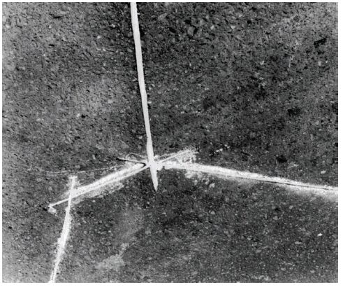 Figure 5-7. Detail of final inductive loop installation. Photograph showing completed loop installation in pavement. 