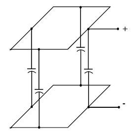 FIGURE A-1 shows that the capacitance between adjacent isolated loop turns may be modeled through the use of capacitance between the adjacent segments