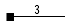 Row 9—The number 3 above a short black horizontal line connected on the left side to a small black square, all of which represents a single number 2/0 wire, 2 plates.