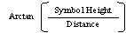 Symbol height fraction: Symbol Height over Distance 