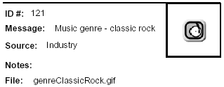 Icon Message: Music genre - classic rock