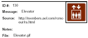 Icon Message: Elevator