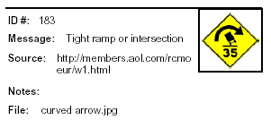 Icon: Tight ramp or intersection