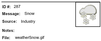 Message: Snow icon