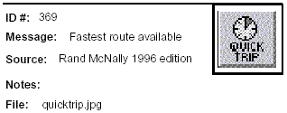 Icon Message: Fastest route available