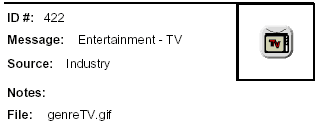 Icon Message: Entertainment - TV