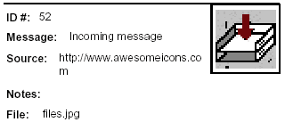 Icon Message: Incoming Message