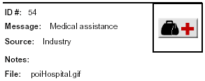 Icon Message: Medical Assistance (clip art of medical bag)