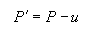 Equation 25. Effective pressure, P prime, equals total pressure, P, minus excess pore-water pressure, U.