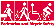 Pedestrian and Bicycle Safety Icon