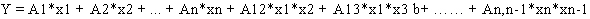 Equation 5. Format for fractional designs. Click here for more information.