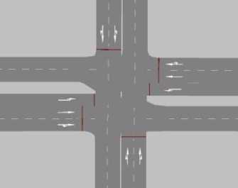 Figure 12. Illustration. Three-intersection arterial. Click here for more information.