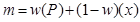 Figure 3. Equation. Empirical Bayes estimate of expected crashes. m equals the sum of w times P plus the quantity one minus w end quantity times x.