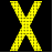 Figure 10. Graphic. Lane closing sign adapted from Washington State deployment. This figure shows a sample active traffic management sign with a thick yellow X indicating a lane closure ahead.