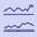 Graphs with data lines icon