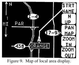 Map of local area display