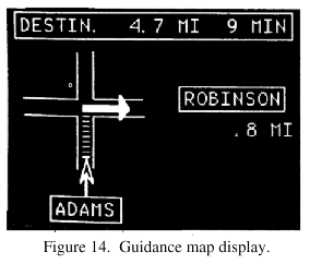 Guidance map display