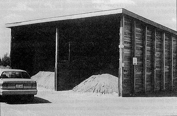 Figure 4. Simple roof over stockpile. 