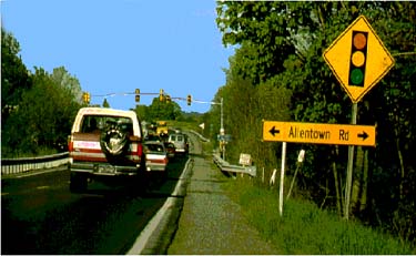 Advance Intersection Warning Sign