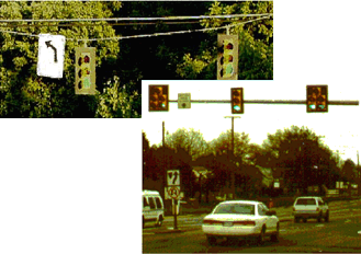 Traffic Signals With Backplates