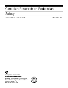 Canadian Research on Pedestrian Safety