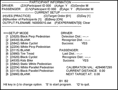 Diagram. Data collection display screen. Click here for more detail.