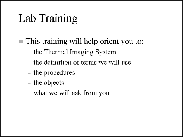 Training Slide 4. Click here for more detail.
