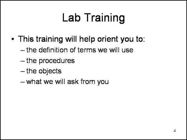 Training Slide 4. Click here for more detail.
