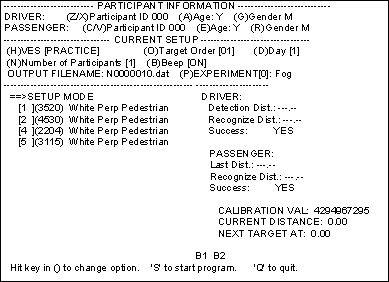 Diagram. Data collection display screen. Click here for more detail.