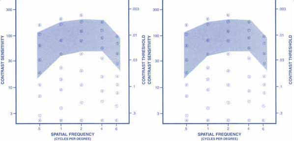 Contrast Sensitivity Test Diagram. Click here for more detail.