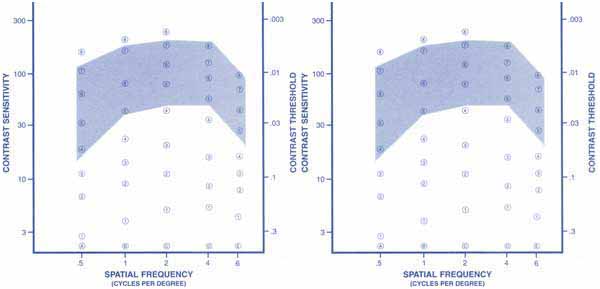 Contrast Sensitivity Test Diagram. Click here for more detail.