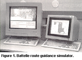 Figure 1. Battelle route guidance simulator