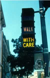 Figure 30. Examples of innovative pedestrian signalization alternatives