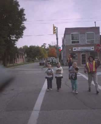Figure 2. School-trip safety can be enhanced by well-trained adult crossing guards