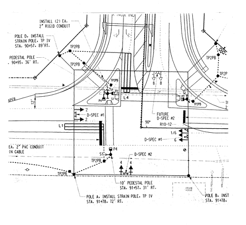 Example traffic signal plan, Superior Parkway construction plans, Lawrenceville, GA.