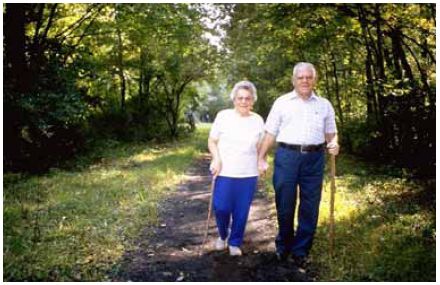 Walking can have a tremendous health benefit.