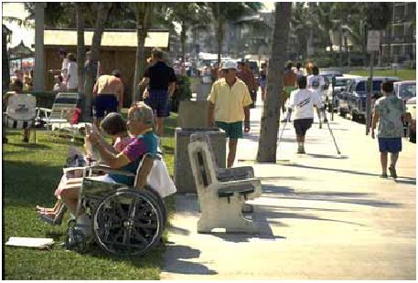 Sidewalks must be designed to serve people of all abilities.