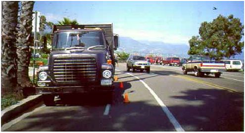 Utility work in bike lanes can often be accomplished without blocking the entire lane.