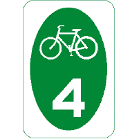 The bottom picture shows a bicycle symbol with a large number '4' below.