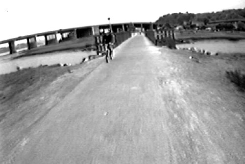 Screen shot (single frame) from the Mill Valley-Sausalito Pathway used during the perception survey. The image is forward-looking at a shared-use path from the bicycle helmet camera.