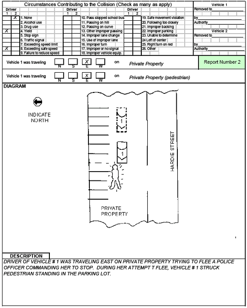 Figure 133. North Carolina Crash Report—Number 2