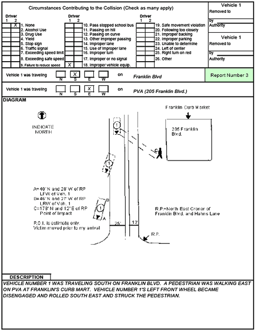 Figure 134. North Carolina Crash Report—Number 3