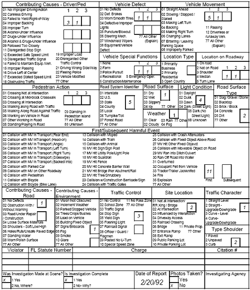 Figure 143. Florida Crash Report—Report 2