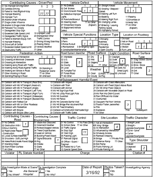 Figure 144. Florida Crash Report—Report 3