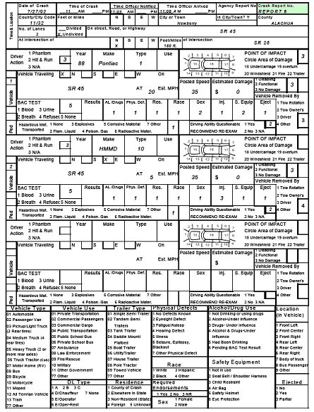 Figure 149. Florida Crash Report—Report 8