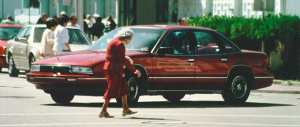 This elderly pedestrian, and others like her, may be helped by the proposed revisions to crosswalk walking speeds.